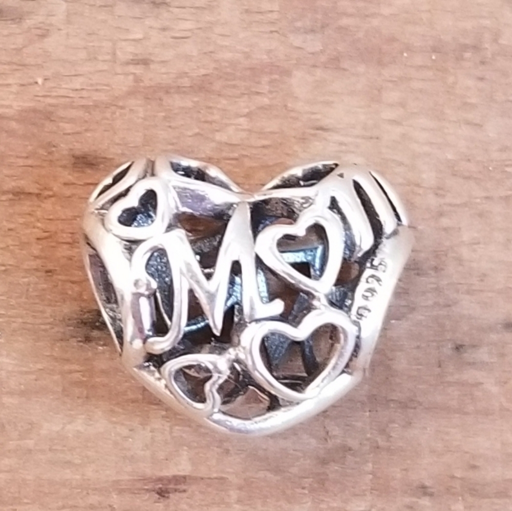Authentic Pandora Sterling Silver Mom Charm